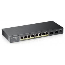 Zyxel GS1100-10HP No administrado Gigabit Ethernet (10/100/1000) Energía sobre Ethernet (PoE) 1U Negro (Espera 4 dias) en Huesoi