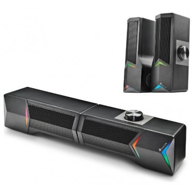 NGS Barra de sonido Gaming 2.0 12W LUCES RGB en Huesoi
