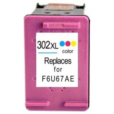 INK-POWER CARTUCHO COMP. HP 302XL TRICOLOR F6U67AE en Huesoi