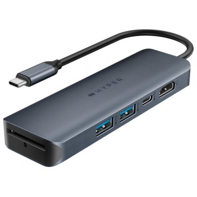 HYPER DRIVE ECOSMART GEN.2 UNIVERSAL USB-C® 6-IN-1 HUB W 100 W PD POWER en Huesoi