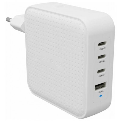 HYPERÂ® HYPERJUICEÂ® 100W USB-C GAN TRAVEL CHARGER (3C+1A) - WHITE en Huesoi