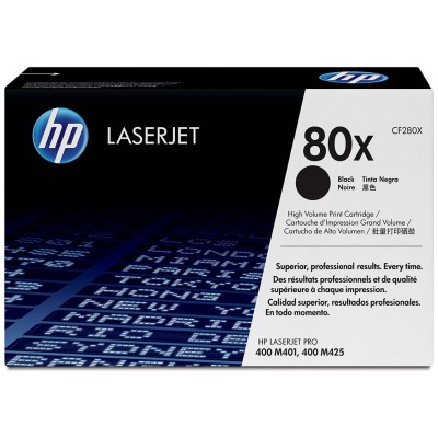 TONER HP CF280X Nº80X NEGRO 6.900PAG ALTA (Espera 4 dias) en Huesoi