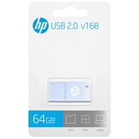 USB 2.0 HP 64GB v168 AZUL en Huesoi