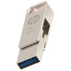 USB 3.2 HP 64GB X206C OTG TYPE-C METAL en Huesoi