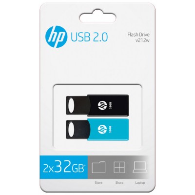 USB 2.0 HP 32GB X 2 TWIN en Huesoi