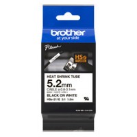 BROTHER Cinta tubo termorretractil. Texto negro sobre fondo blanco. PTE300, PTE550W, PTP750W, PTP900W, PTP950NW, PTD800W en Huesoi