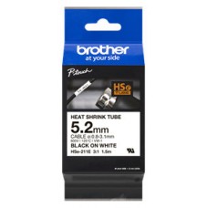 BROTHER Cinta tubo termorretractil. Texto negro sobre fondo blanco. PTE300, PTE550W, PTP750W, PTP900W, PTP950NW, PTD800W en Huesoi