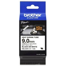 BROTHER Cinta tubo termorretractil. Texto negro sobre fondo blanco. PTE300, PTE550W, PTP750W, PTP900W, PTP950NW, PTD800W en Huesoi