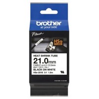 BROTHER Cinta tubo termorretractil. Texto negro sobre fondo blanco. PTE550W, PTP750W, PTP900W, PTP950NW, PTD800W en Huesoi