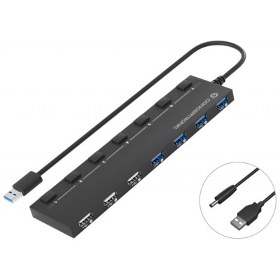 HUB USB 2.0/3.0 CONCEPTRONIC HUBBIES09 4 PUERTOS 3.0 3 en Huesoi