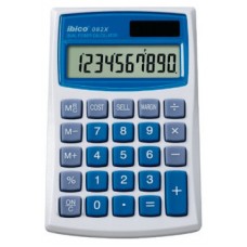 CALCULADORA DE BOLSILLO DE 10 DIGITOS MODELO 082X SOLAR / PILA IBICO IB410017 (Espera 4 dias) en Huesoi