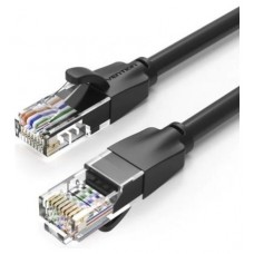 CABLE DE RED LATIGUILLO RJ45 UTP CAT6 AWG26 1 M NEGRO VENTION (Espera 4 dias) en Huesoi