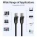 CABLE DE RED LATIGUILLO RJ45 UTP CAT6 AWG26 1 M NEGRO VENTION (Espera 4 dias) en Huesoi