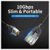 CABLE DE RED LATIGUILLO RJ45 UTP CAT6A 1 M NEGRO VENTION (Espera 4 dias) en Huesoi