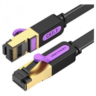 CABLE DE RED LATIGUILLO RJ45 CAT.7 STP AWG30 2 M NEGRO VENTION (Espera 4 dias) en Huesoi