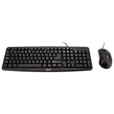 iggual Kit teclado y ratón COM-CK-BASIC negro en Huesoi