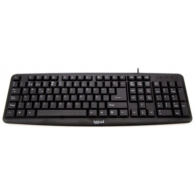 iggual Teclado estándar CK-BASIC-105T negro en Huesoi