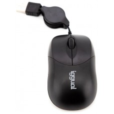iggual Ratón retráctil COM-BASIC-800DPI negro en Huesoi