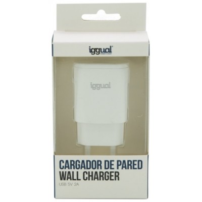 iggual Cargador de pared 1xUSB 5V/2A (10W) en Huesoi