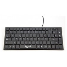 iggual Teclado USB compacto TKL Slim TKL-USB negro en Huesoi