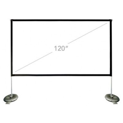 iggual Pantalla exterior portable 120" 265x149 cm en Huesoi