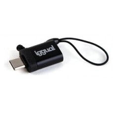 iggual Adaptador USB OTG tipo C a USB-A 3.1 negro en Huesoi