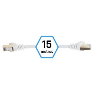 iggual Latiguillo CAT7 SFTP LSZH 15 metros blanco en Huesoi