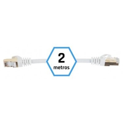 iggual Latiguillo CAT7 SFTP LSZH 2 metros blanco en Huesoi
