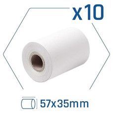iggual Pack 10 rollos papel térmico datáfono 57x35 en Huesoi iggual Pack 10 rollos papel térmico datáfono 57x35 en Huesoi