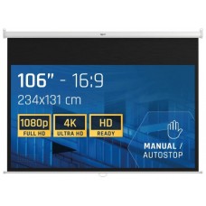 iggual Pantalla manual 16:9 106" 234x131 cm en Huesoi