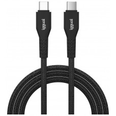 iggual Cable USB-C a tipo C 60W 3A 100 cm trenzado en Huesoi