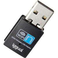 iggual Adaptador USB Wifi 300 Mbps mono 2.4GHz en Huesoi