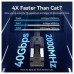 CABLE DE RED LATIGUILLO RJ45 CAT.8 SFTP 0.5 M NEGRO VENTION (Espera 4 dias) en Huesoi