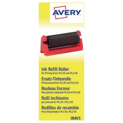 PACK 5 RODILLOS DE TINTA PARA ETIQUETADORAS PL 1/8, PL 2/18 AVERY IRAV5 (Espera 4 dias) en Huesoi