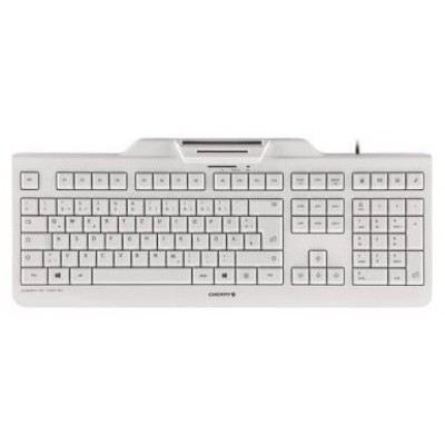 Cherry Teclado+Lector Chip Integrado (DNIe) Blanco en Huesoi