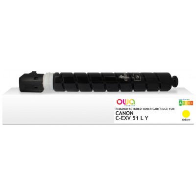 ARMOR OWA Toner Amarillo 0487C002 para Canon C-EXV51L Y /0487 C 002 26 000p en Huesoi
