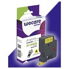 ARMOR WECARE Etiqueta Amarilla Texto Negro para DYMO S0720580  12MM*7M en Huesoi