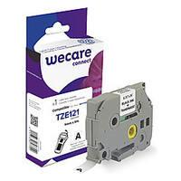 ARMOR WECARE Etiqueta transparente Texto negro para BROTHER TZE121  9MM*8M en Huesoi