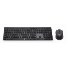KIT INALAMBRICO TECLADO RATON RETROILUMINADO PRO BUSINESS SLIM DISEÑO ES NEGRO en Huesoi