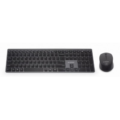 KIT INALAMBRICO TECLADO RATON RETROILUMINADO PRO BUSINESS SLIM DISEÑO ES NEGRO en Huesoi