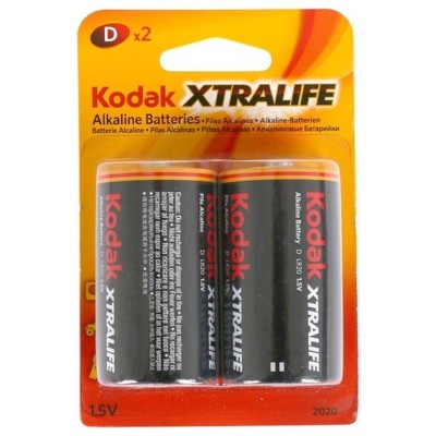 PILA KODAK ALCALINA XTRALIFE D LR20 BLISTER*2 en Huesoi