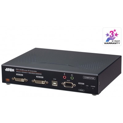 ATEN Transmisor de KVM DVI-I a través de IP de doble pantalla con acceso a Internet (Espera 4 dias) en Huesoi