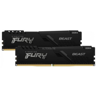 MEMORIA KINGSTON FURY BEAST BLACK DDR4 64GB (KIT 2) 3200MHZ  CL16     - KF432C16BBK2/64 (Espera 4 dias) en Huesoi