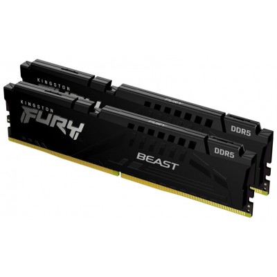 MEMORIA KINGSTON FURY BEAST BLACK DDR5 32GB KIT2 5600MHZ  CL40 KF556C40BBK2-32 (Espera 4 dias) en Huesoi