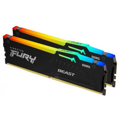MEMORIA KINGSTON 64GB KIT2 6000MT/S DDR5 CL30  FURY BEAST RGB EXPO - KF560C30BBEAK2-64 (Espera 4 dias) en Huesoi