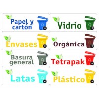 KIT 24 ETIQUETAS PARA BASURA SURTÍS, 120X45MM, 3 HOJAS TICO KIT-OF24-ES (Espera 4 dias) en Huesoi