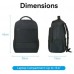 MOCHILA KRQB0 15.6"" 20L IMPERMEABLE NEGRO VENTION (Espera 4 dias) en Huesoi
