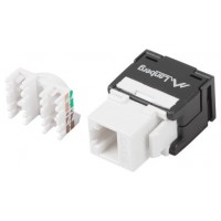 CONECTOR KEYSTONE LANBERG CAT.6A UTP RJ45 180º TOOLLESS en Huesoi