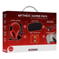 PACK GAMER KONIX SWITCH HEADSET GAMING + FUNDA + CAJA en Huesoi