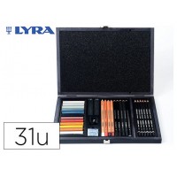 SET DIBUJO CAJA DE MADERA 31 UDS. LYRA L2054002 (Espera 4 dias) en Huesoi